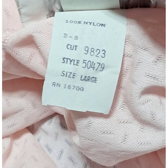 Vintage Nightgown Barad Co Nightwear Womens Size L Pink NOS NWT Long Sleeve Full - Picture 8 of 15